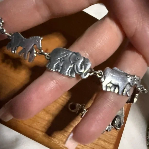 James Avery Silver Animal Noah’s ark Charm Bracelet - Picture 4 of 9